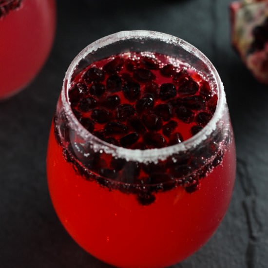 Ginger-Pomegranate ProseccoCocktail