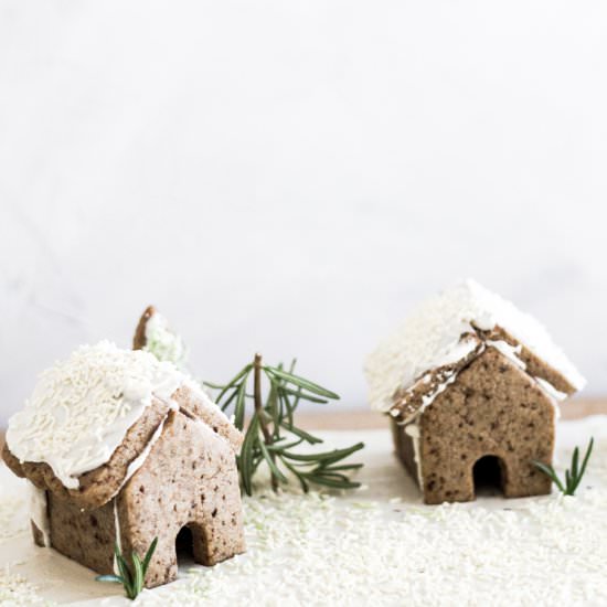 Minimalist Gingerbread Village