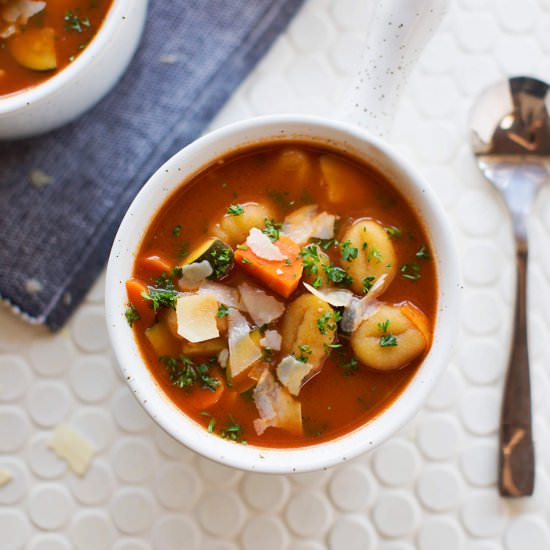 Gnocchi and Vegetable Soup