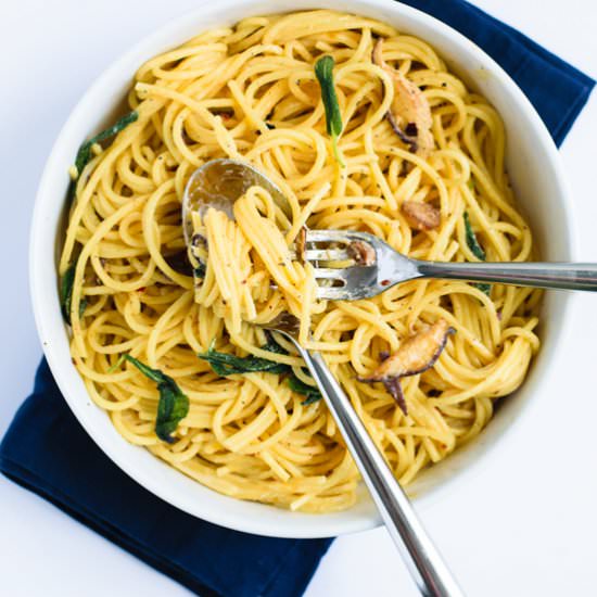Vegan Spaghetti ai Funghi