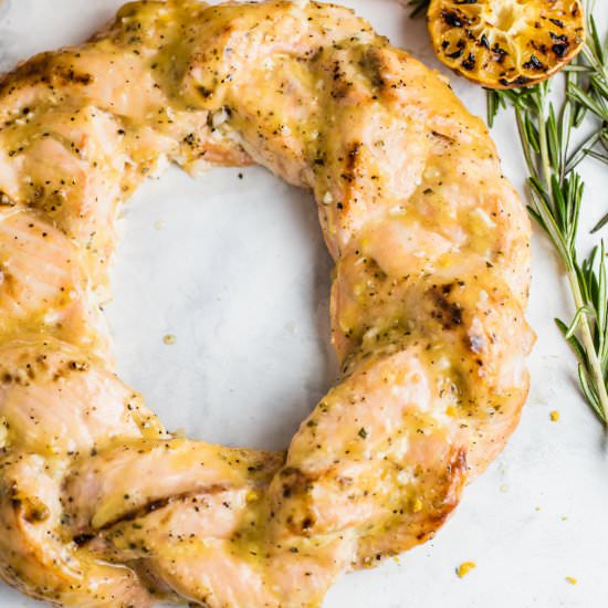 Rosemary Citrus Salmon Plait