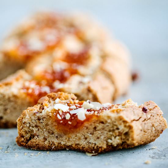 Rustic Almond-Apricot Cookies