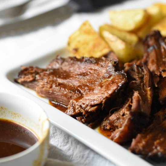 Slow Cooker Barbecue Beef Brisket
