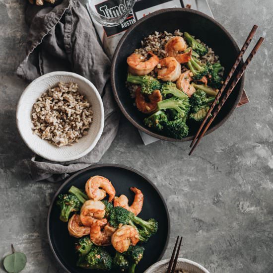 Garlic Shrimp and Broccoli