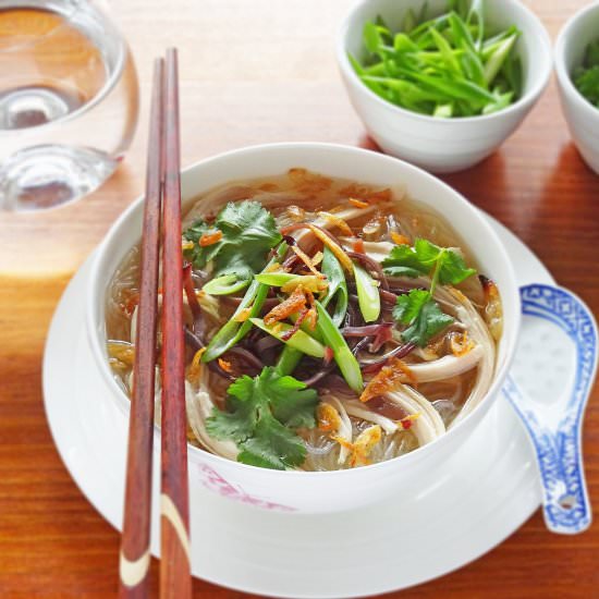 Chicken Soup with Glass Noodles