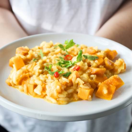 Pumkin Rosemary Risotto