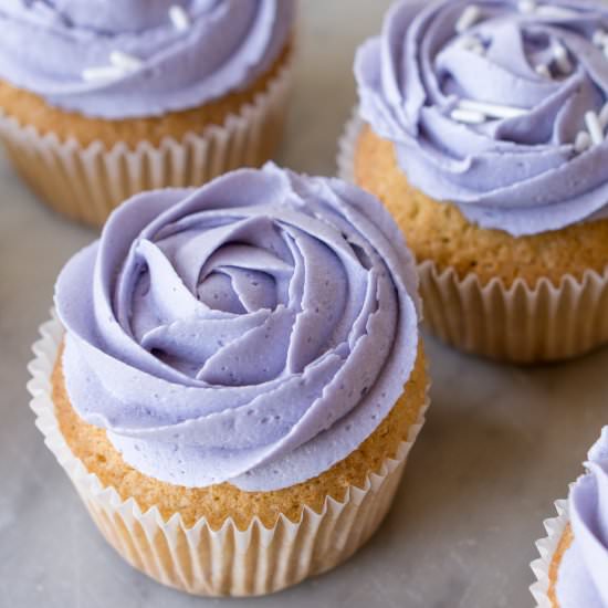 Dairy-Free Lady Grey Cupcakes