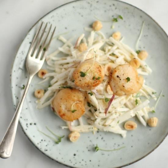 Scallops Celeriac Apple Remoulade