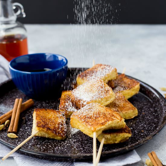 Chai French Toast Skewers