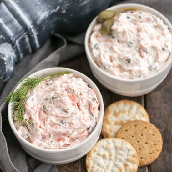Smoked Salmon Dip with Capers