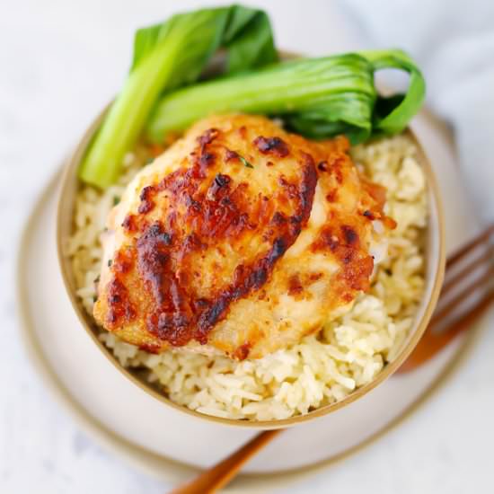 One Tray Hoisin Peanut Chicken