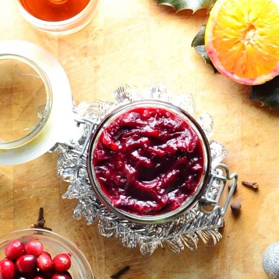 CranberryBeetroot Christmas Chutney