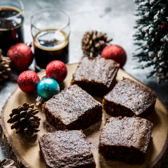 Gingerbread Stout Squares