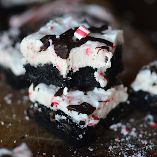 Candy Cane Brownies