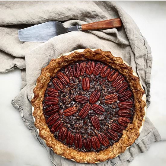 Chocolate Bourbon Pecan Pie