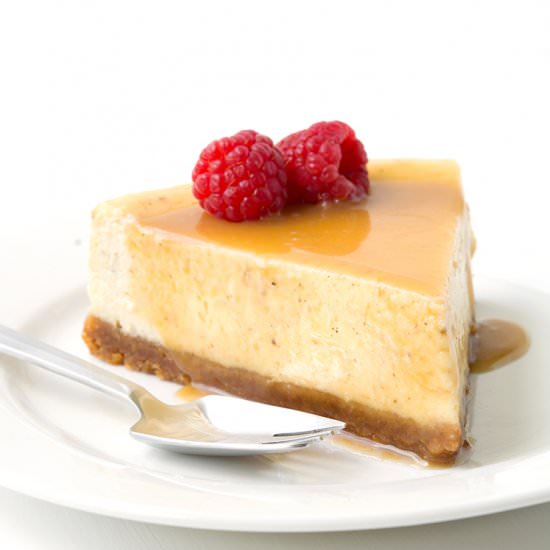 Baked Eggnog Cheesecake