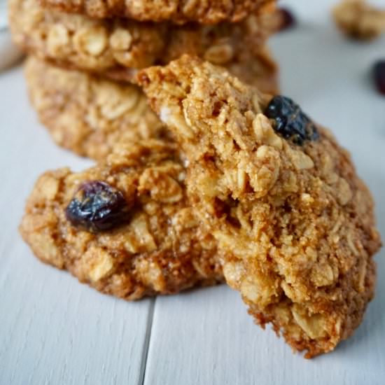 Cranberry Walnut Oatmeal Cookies