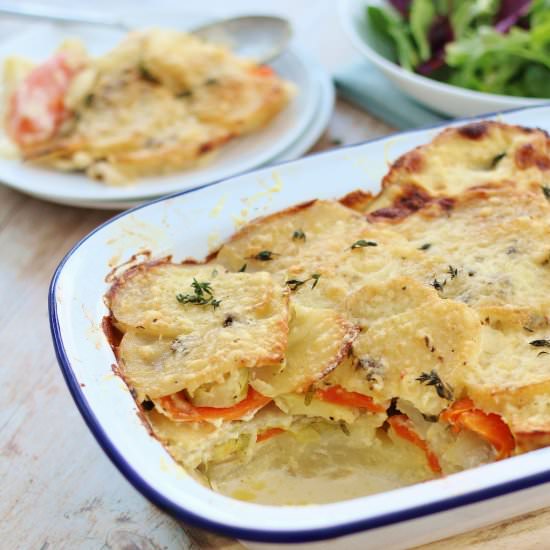 Easy Christmas Vegetable Gratin