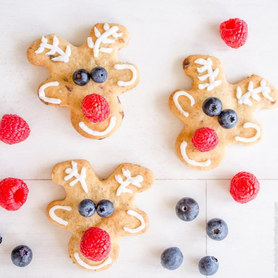 Low Sugar Reindeer Cookies