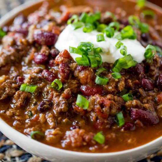 Slow Cooker Beef Chili