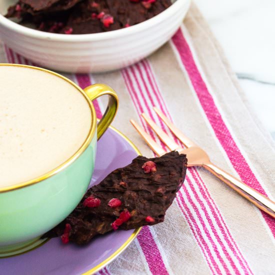 Salted Raspberry Chocolate Bark