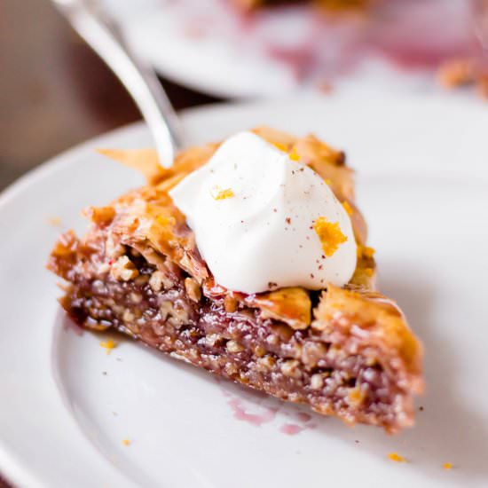 Spiced Wine Baklava Pie