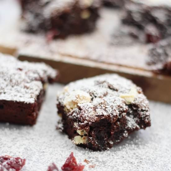 White Chocolate & Cranberry Brownie