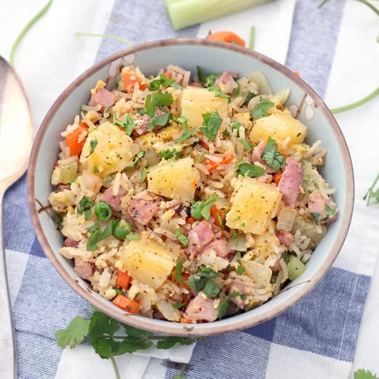 Pineapple and Ham Fried Rice