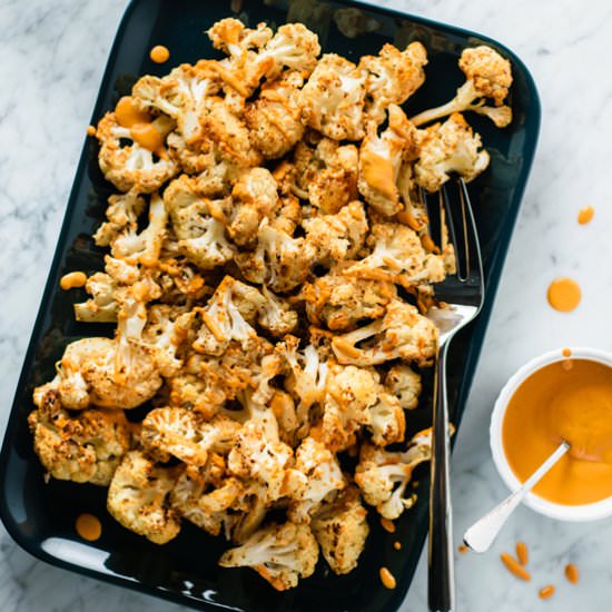 mustard roasted cauliflower