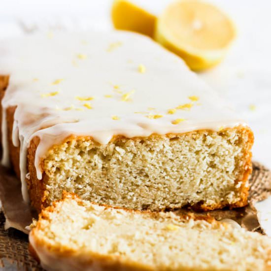 Glazed Vegan Lemon Cake