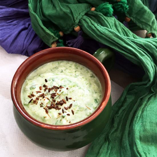 Bathua Raita Yogurt Dip