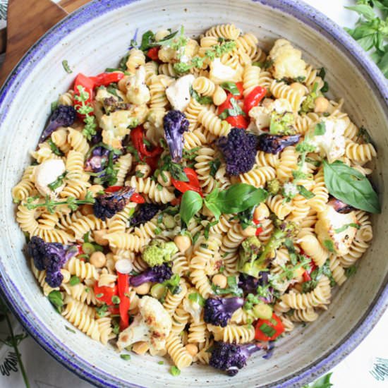 Fresh Basil and Roasted Cauliflower Salad