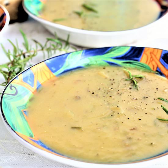 Creamy Rosemary Potato Soup