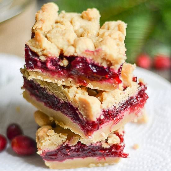 Cranberry Shortbread Bars