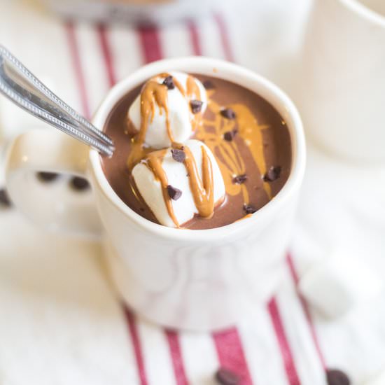 Healthy Peanut Butter Hot Chocolate