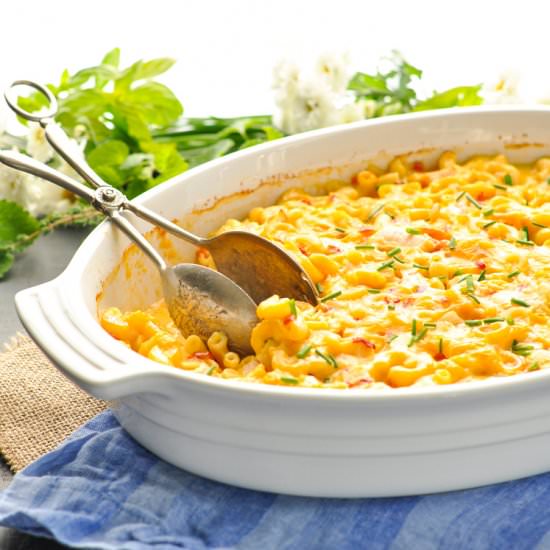 Dump & Bake Chicken Mac & Cheese