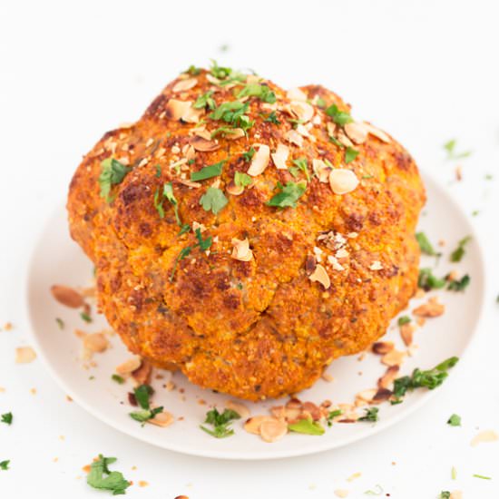 Whole Roasted Cauliflower