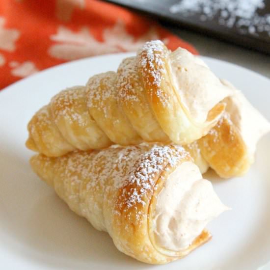 Pumpkin Cream Horns
