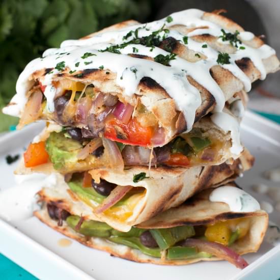 Veggie Avocado Quesadill