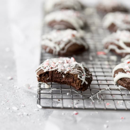 Peppermint Fudge Cookies