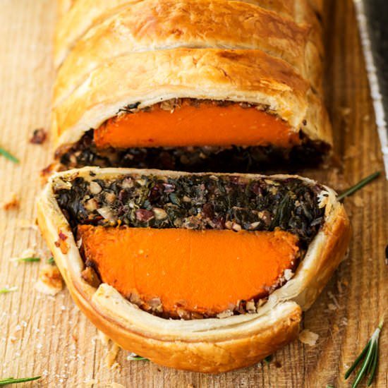 Butternut squash Wellington (V)