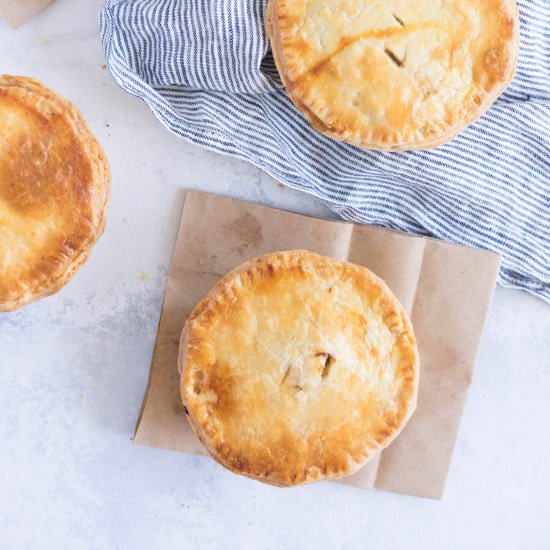Individual Steak and Mushroom Pies