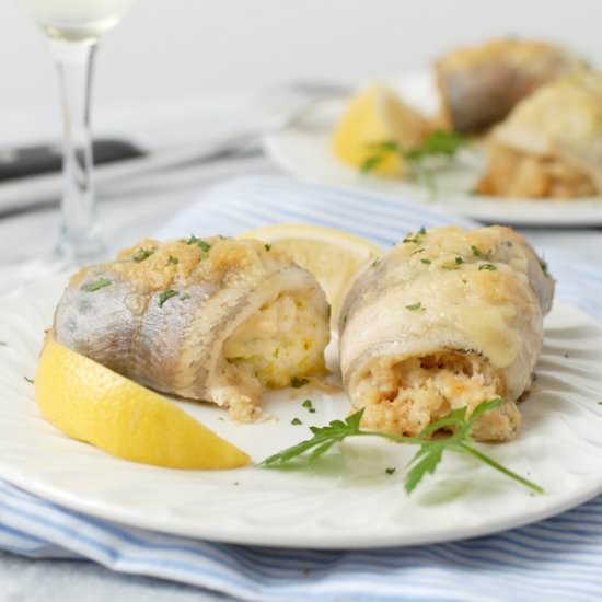 Seafood Stuffed Trout Fillets