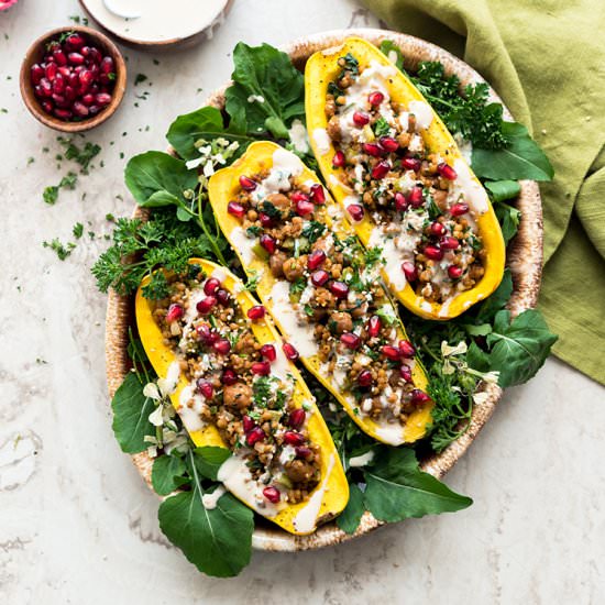 Couscous-Stuffed Delicata Squash