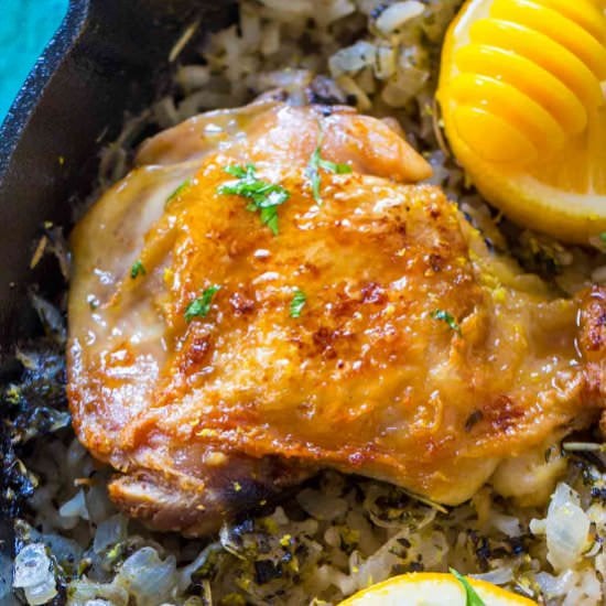 One Pan Italian Chicken and Rice