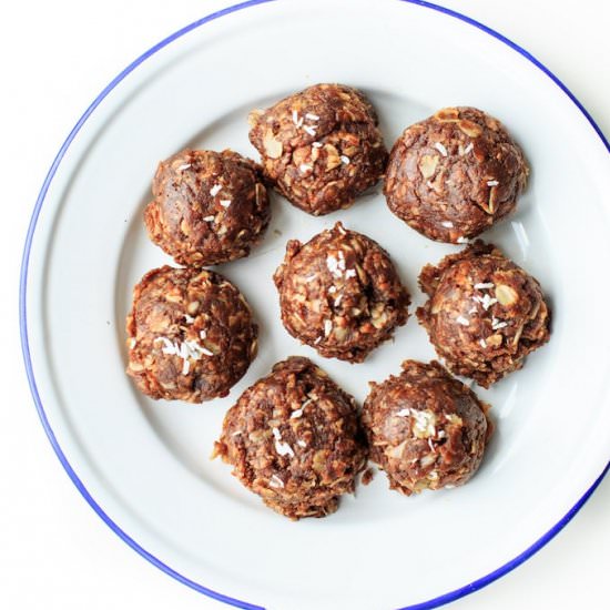 Healthy No Bake Cookies w/ Coconut