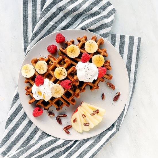 Whole Wheat Gingerbread Waffles