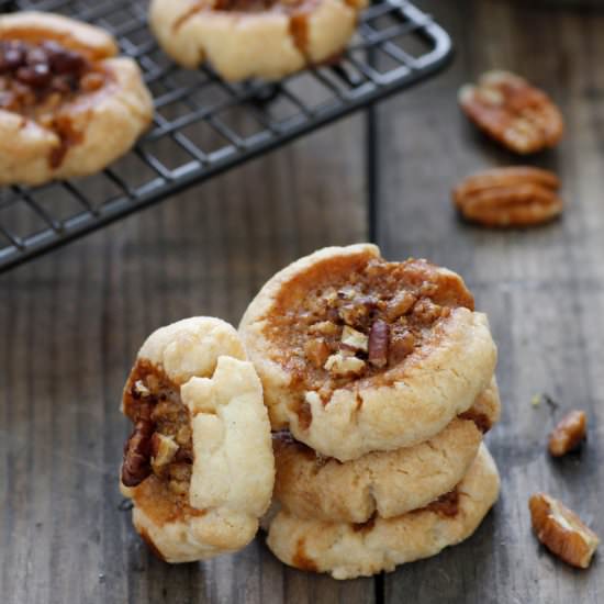 Pecan Pie Thumbprint Cookies