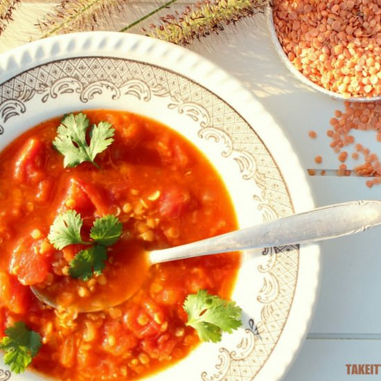 Arabic Tomato Lentil Soup