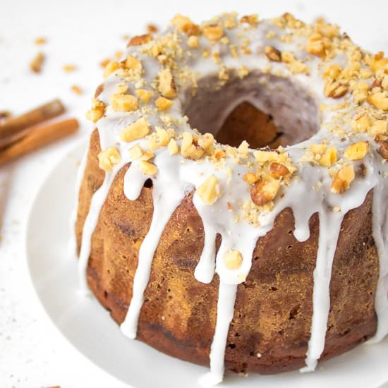 Glazed Gingerbread Bundt Cake